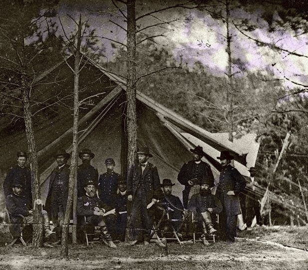 civil war photo: General McClellan and staff 395304_2836101473885_1711851296_n.jpg