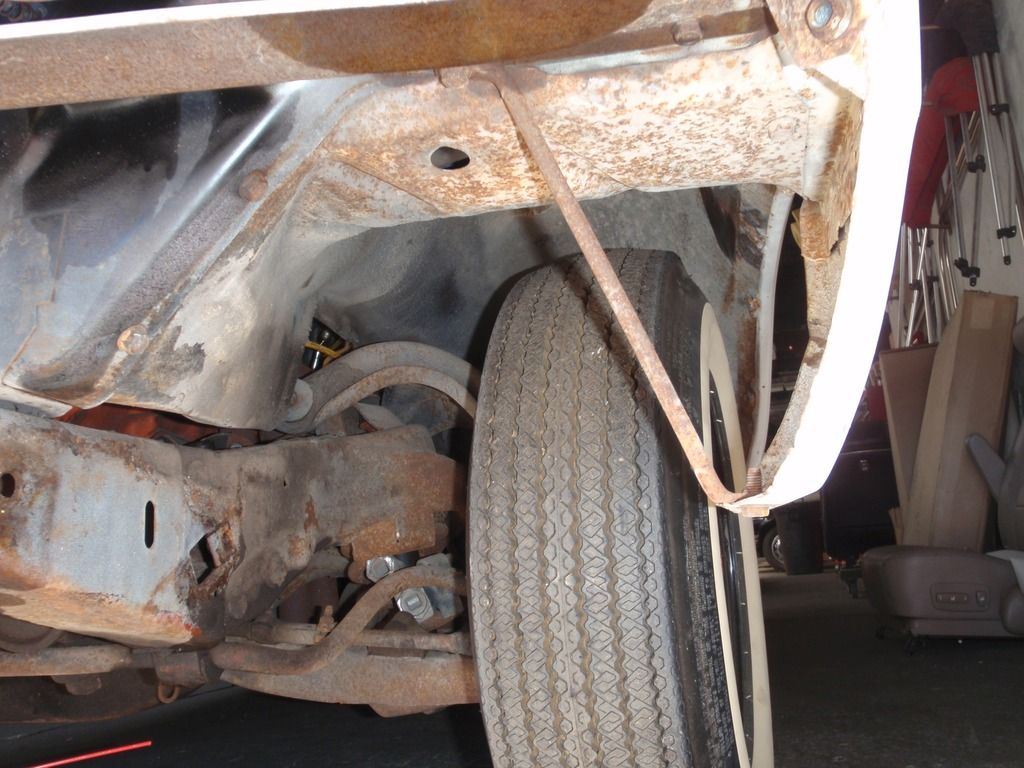 67 Chevelle left side lower fender brace Team Chevelle