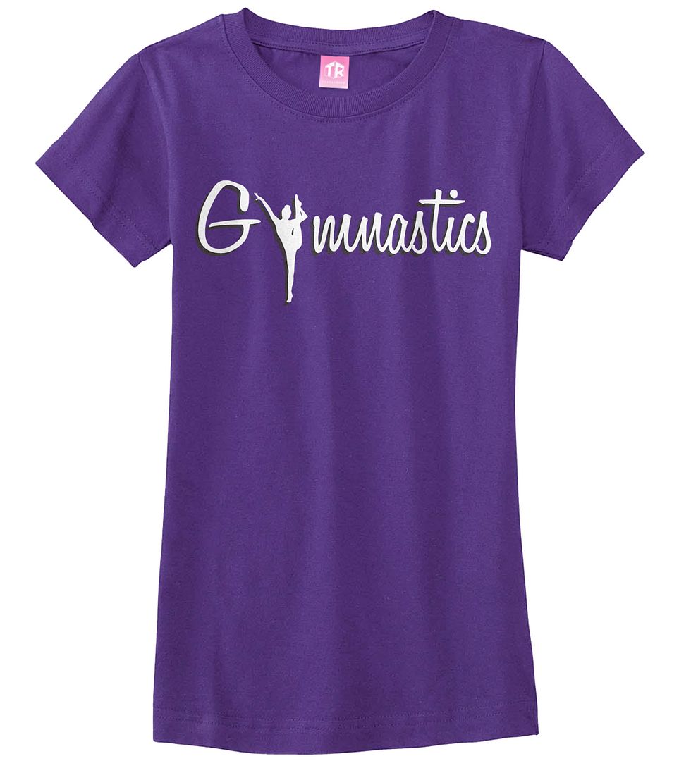 Gymnastics Girls Fitted T-Shirt Gymnast Tumbling Pride Sports Team Gift - Picture 7 of 10
