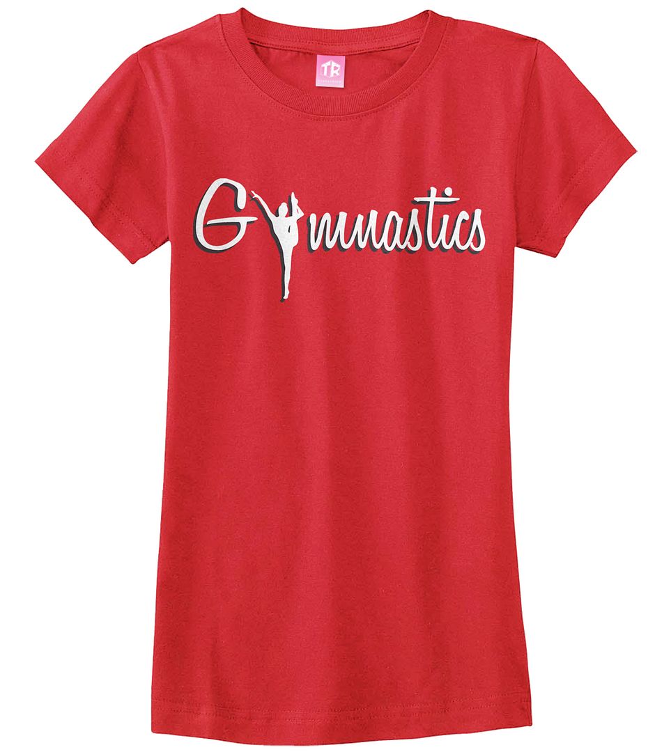Gymnastics Girls Fitted T-Shirt Gymnast Tumbling Pride Sports Team Gift - Picture 8 of 10