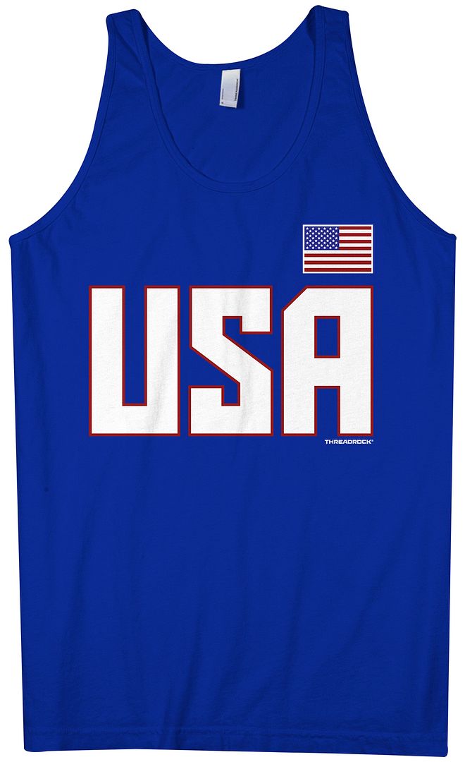 Camiseta sin mangas Threadrock para hombre de la selección nacional de EE. UU. deportes de EE. UU. - Imagen 7 de 7