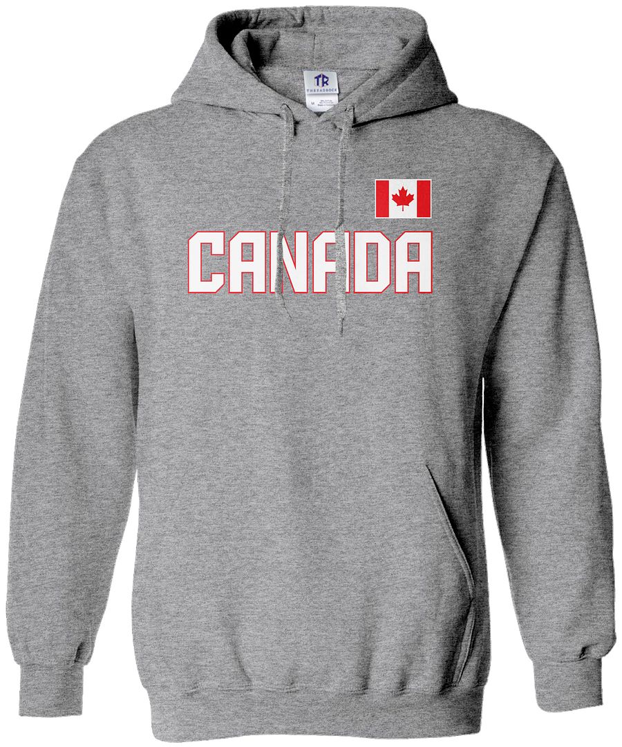 Threadrock Women&#39;s Canada National Team Hoodie Sweatshirt canadian flag | eBay