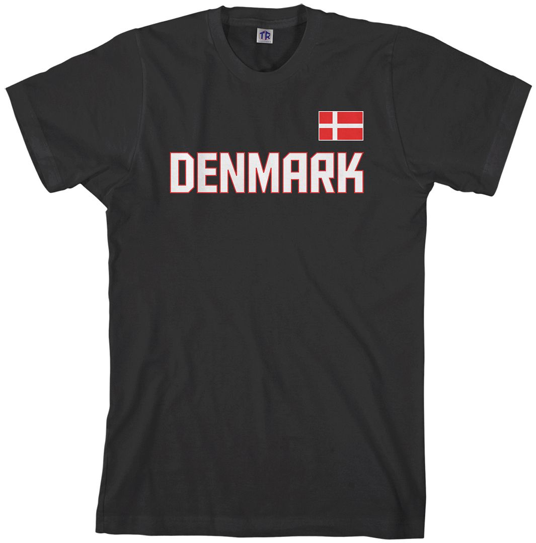 Threadrock Men's Denmark National Team T-shirt scandinavia