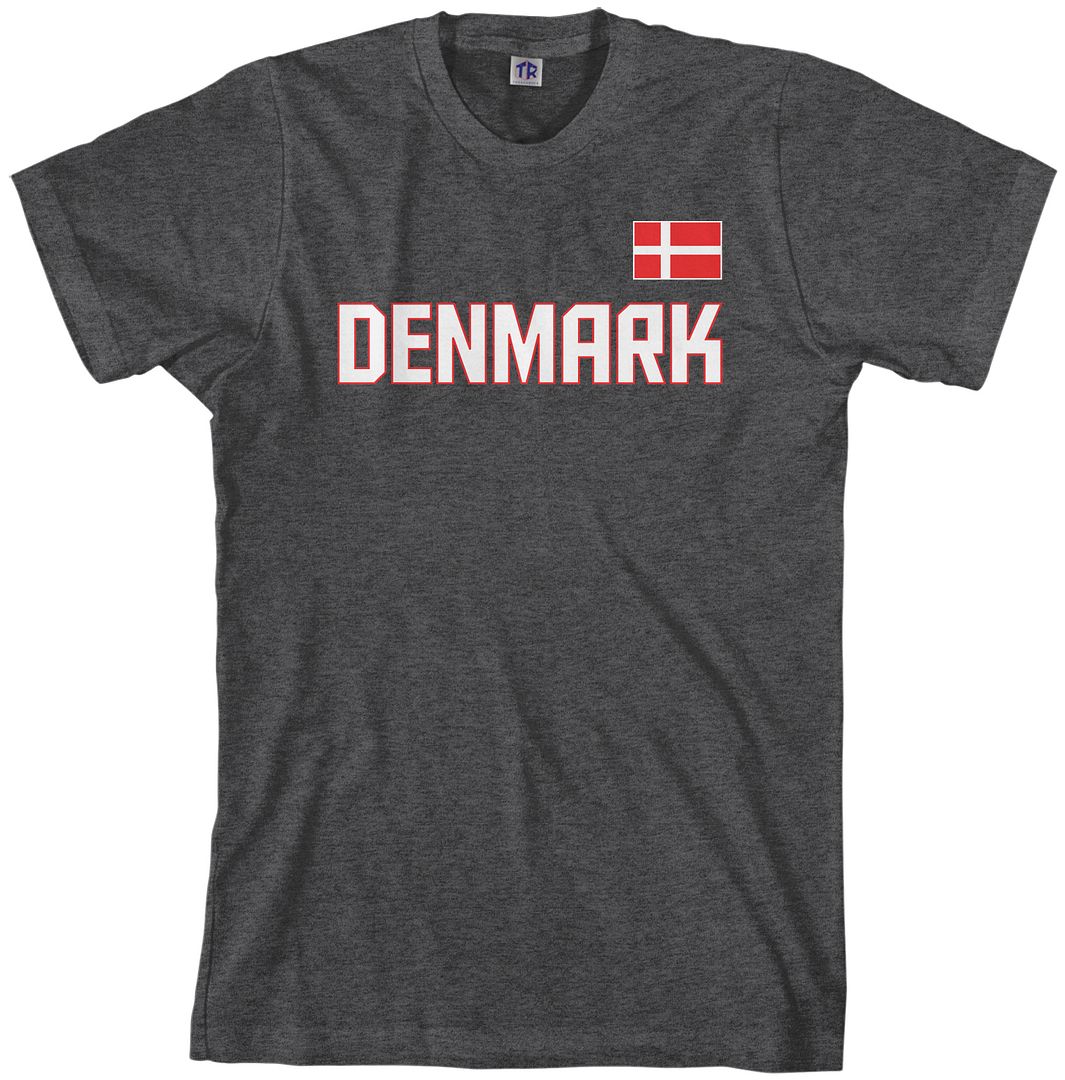 Threadrock Men's Denmark National Team T-shirt scandinavia