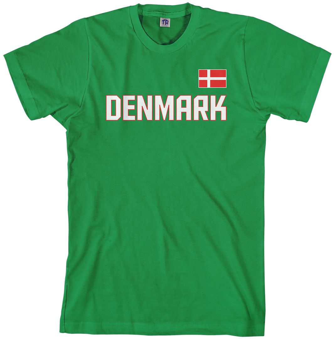 Threadrock Men's Denmark National Team T-shirt scandinavia