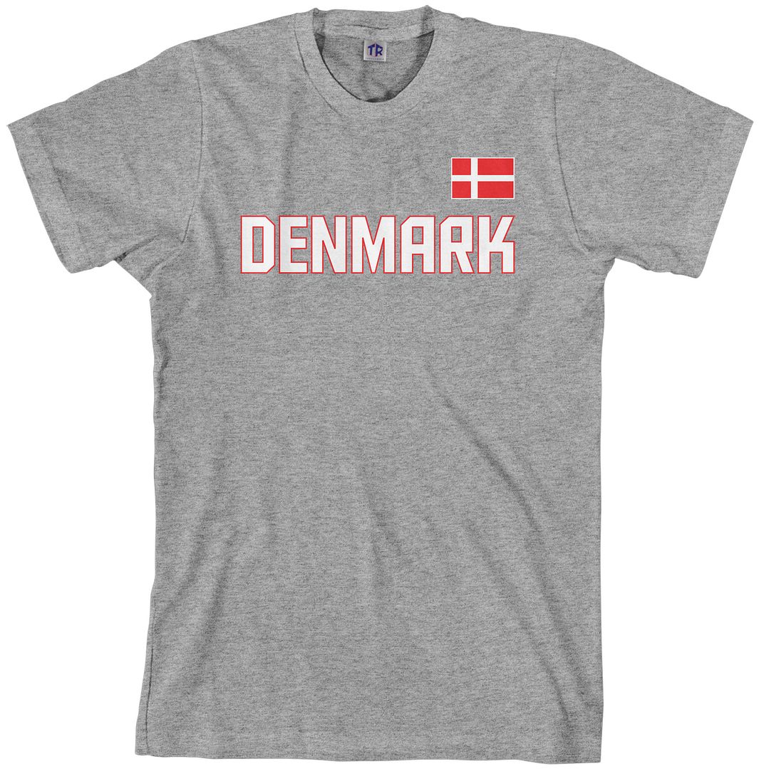 Threadrock Men's Denmark National Team T-shirt scandinavia