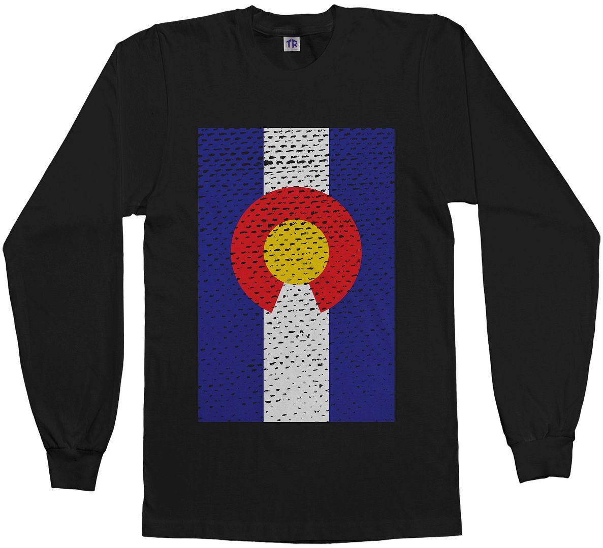 Threadrock Men's Colorado Flag Long Sleeve T-shirt state denver - Picture 2 of 8