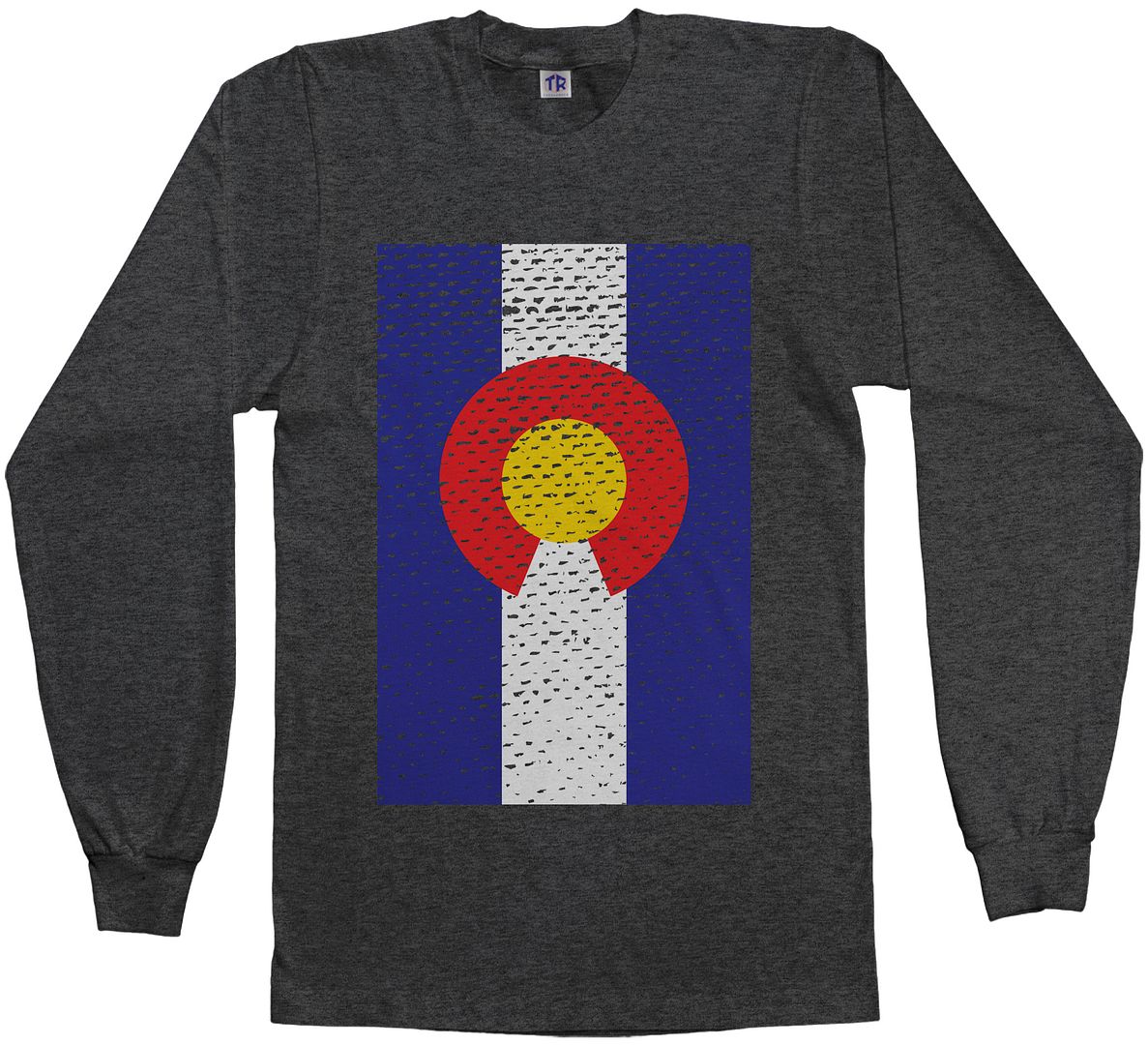 Threadrock Men's Colorado Flag Long Sleeve T-shirt state denver - Picture 3 of 8