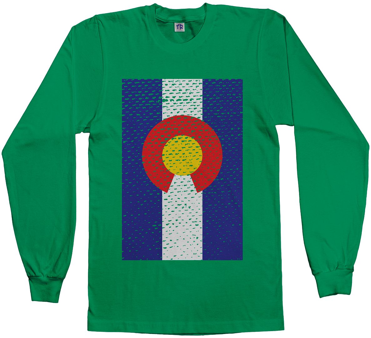 Threadrock Men's Colorado Flag Long Sleeve T-shirt state denver - Picture 4 of 8