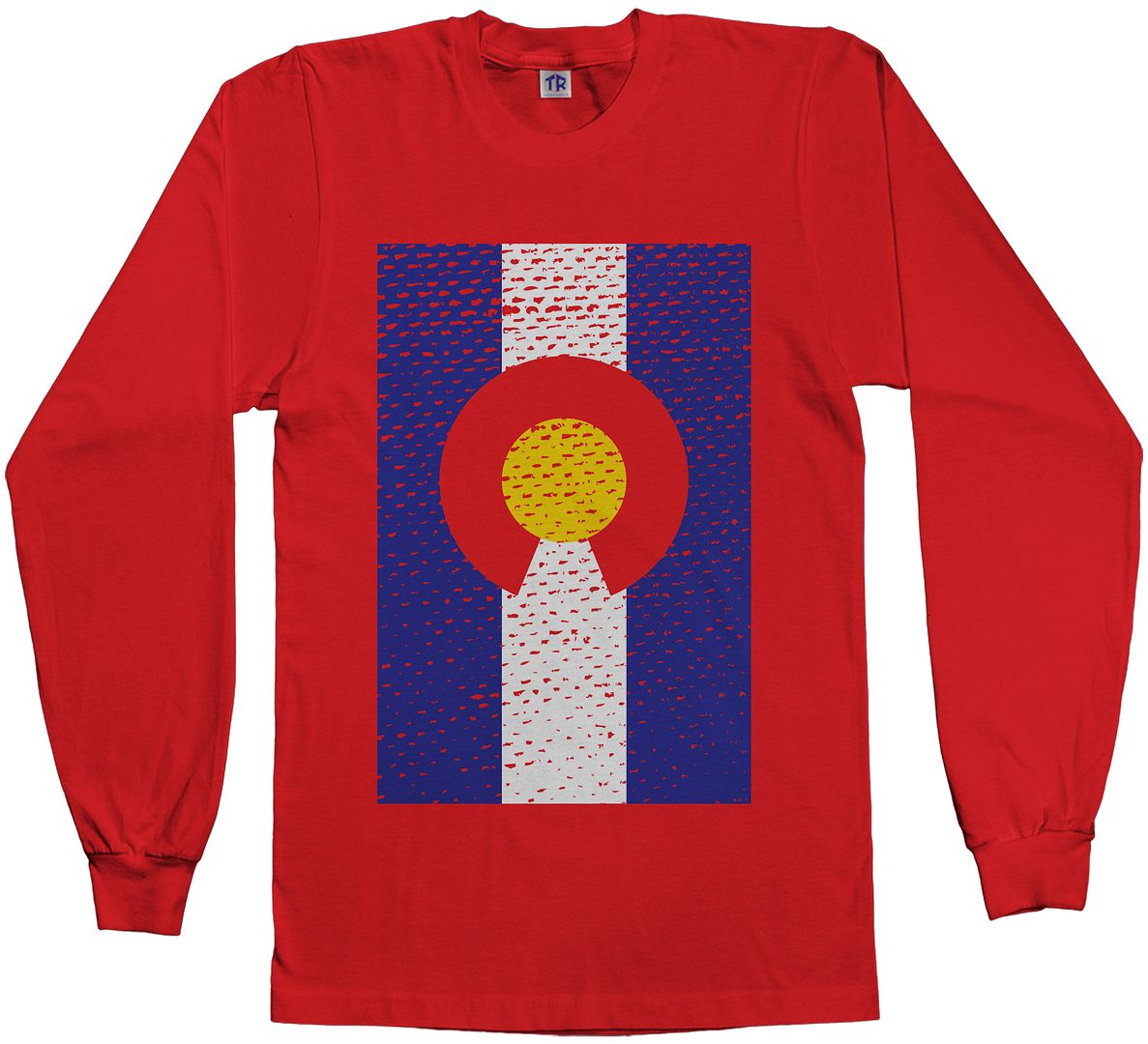 Threadrock Men's Colorado Flag Long Sleeve T-shirt state denver - Picture 6 of 8