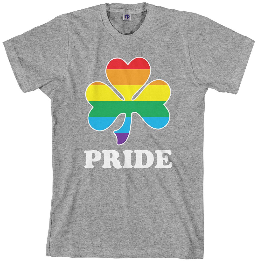 Rainbow Shamrock Gay Pride Men 039 S T Shirt