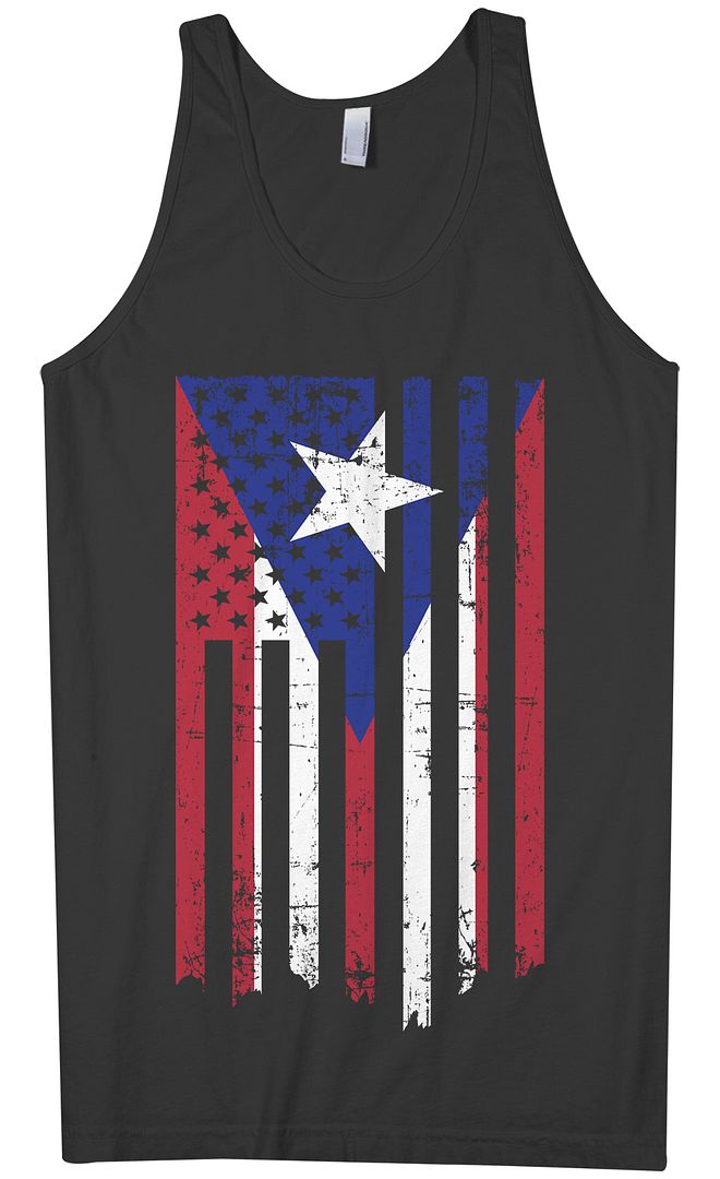 Camiseta sin mangas Puerto Rico bandera americana para hombre Rican US USA Pride - Imagen 2 de 3