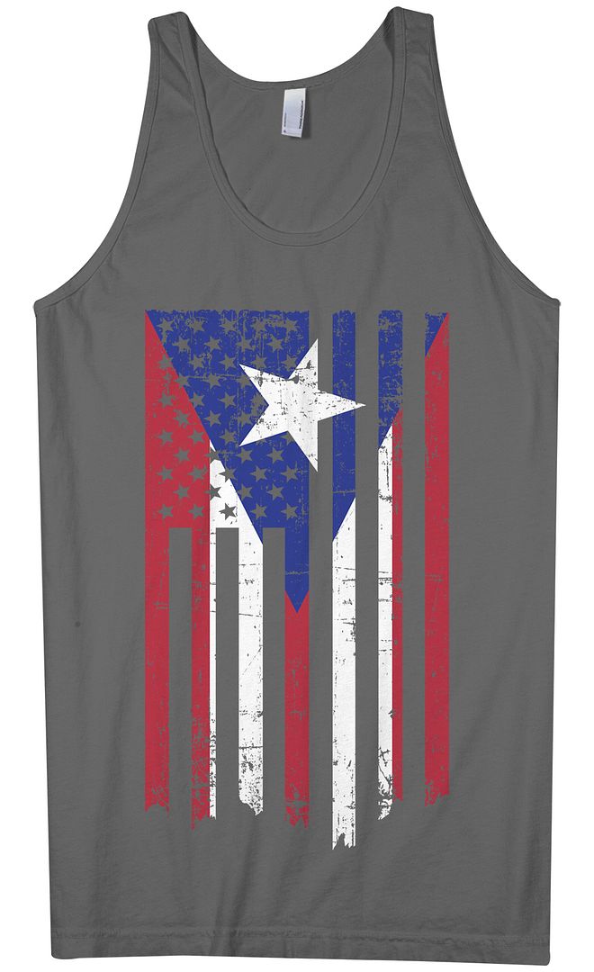 Camiseta sin mangas Puerto Rico bandera americana para hombre Rican US USA Pride - Imagen 3 de 3
