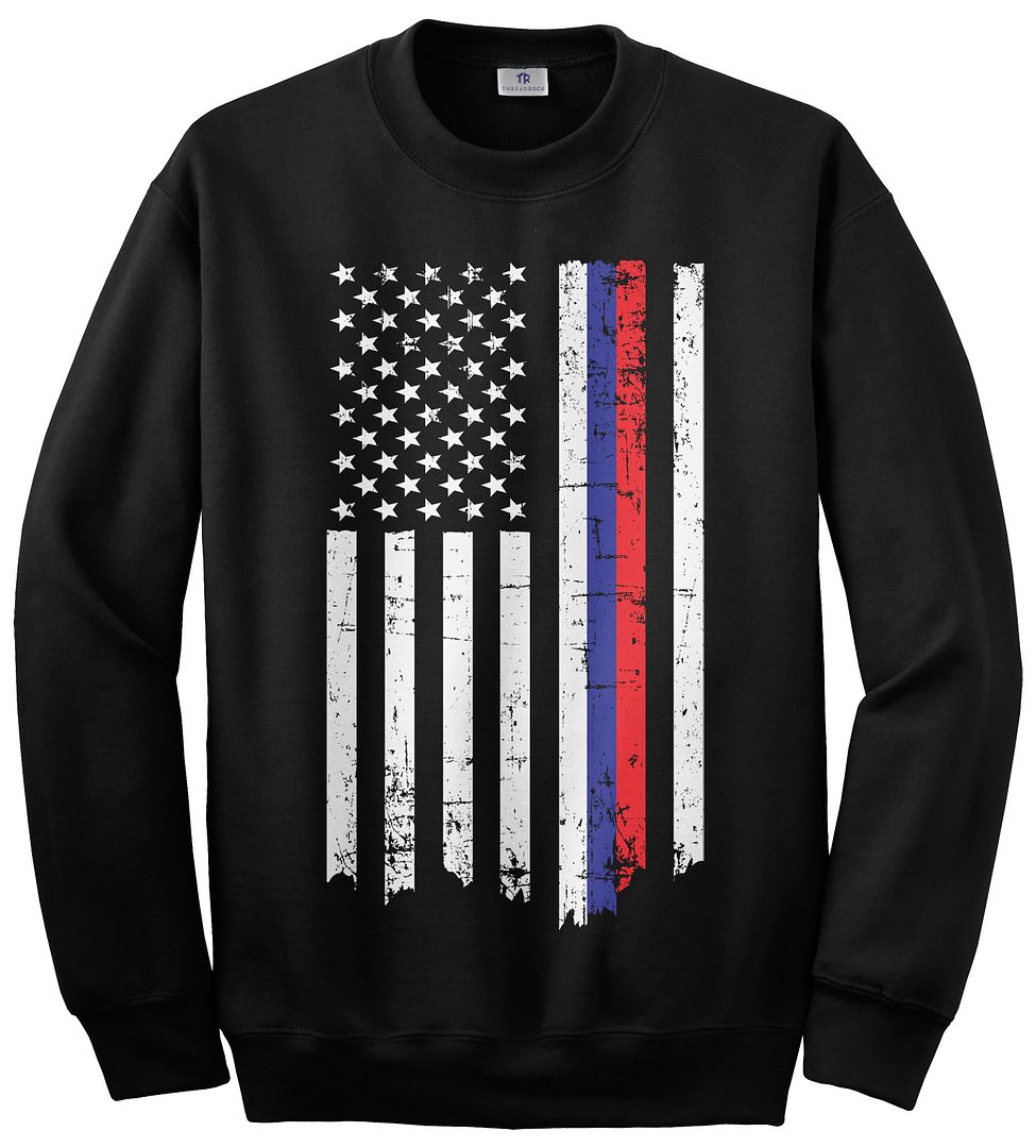Sudadera Unisex Bandera Rusa Americana Medio Orgullo Ruso de EE. UU. - Imagen 2 de 5