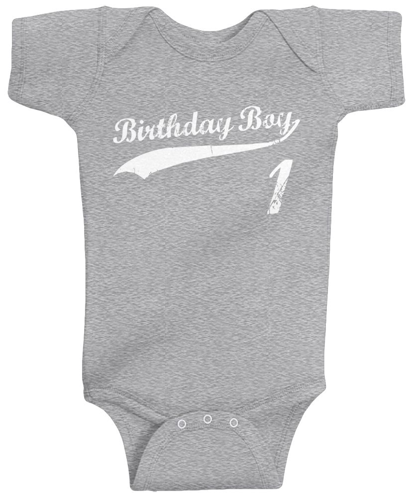 Threadrock Baby Birthday Boy 1 year old Infant Bodysuit happy 1st one - Picture 10 of 11