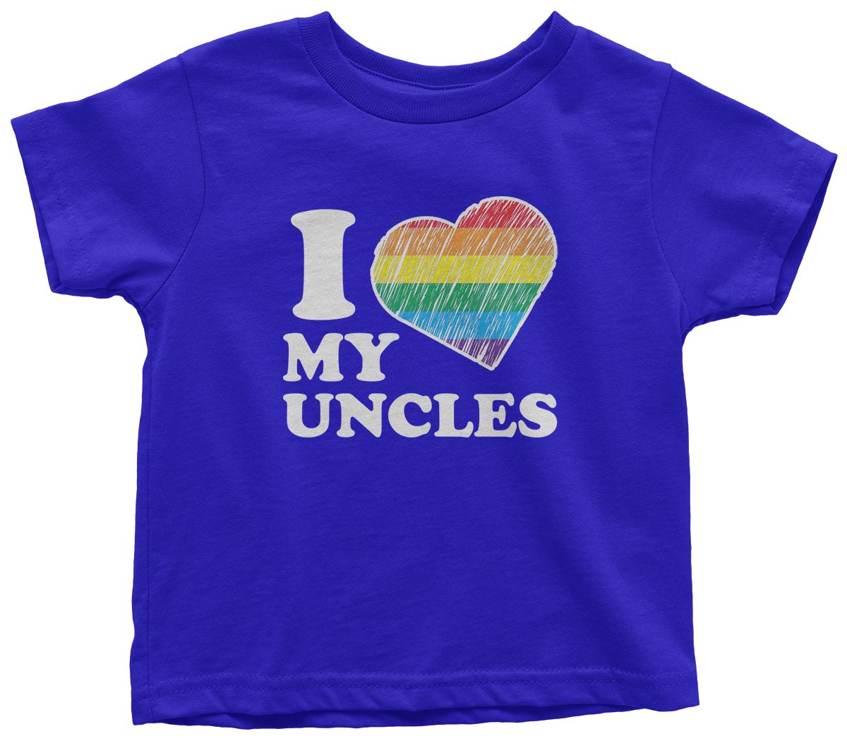 Camiseta I Love My Uncles Niño Pequeño Sobrina Sobrino Arco Iris Orgullo Gay - Imagen 9 de 10