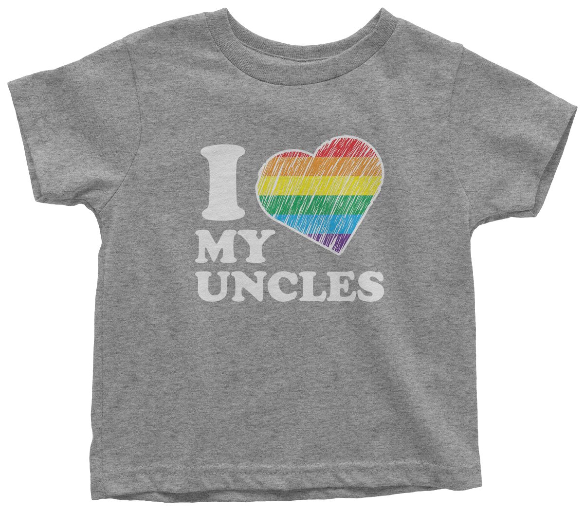 Camiseta I Love My Uncles Niño Pequeño Sobrina Sobrino Arco Iris Orgullo Gay - Imagen 10 de 10