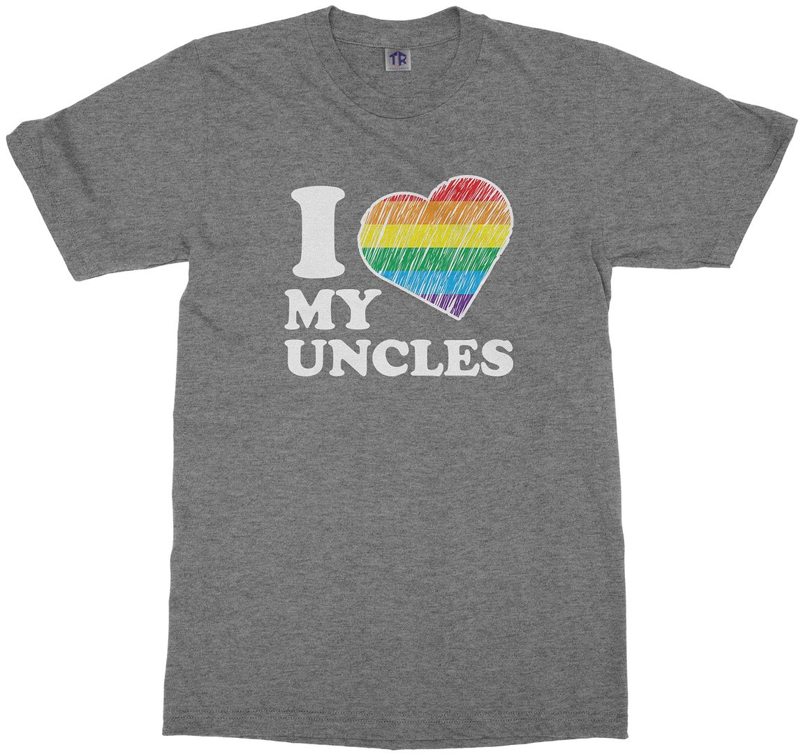 I Love My Uncles Youth T-Shirt Niece Nephew Rainbow soldes Gay Pride