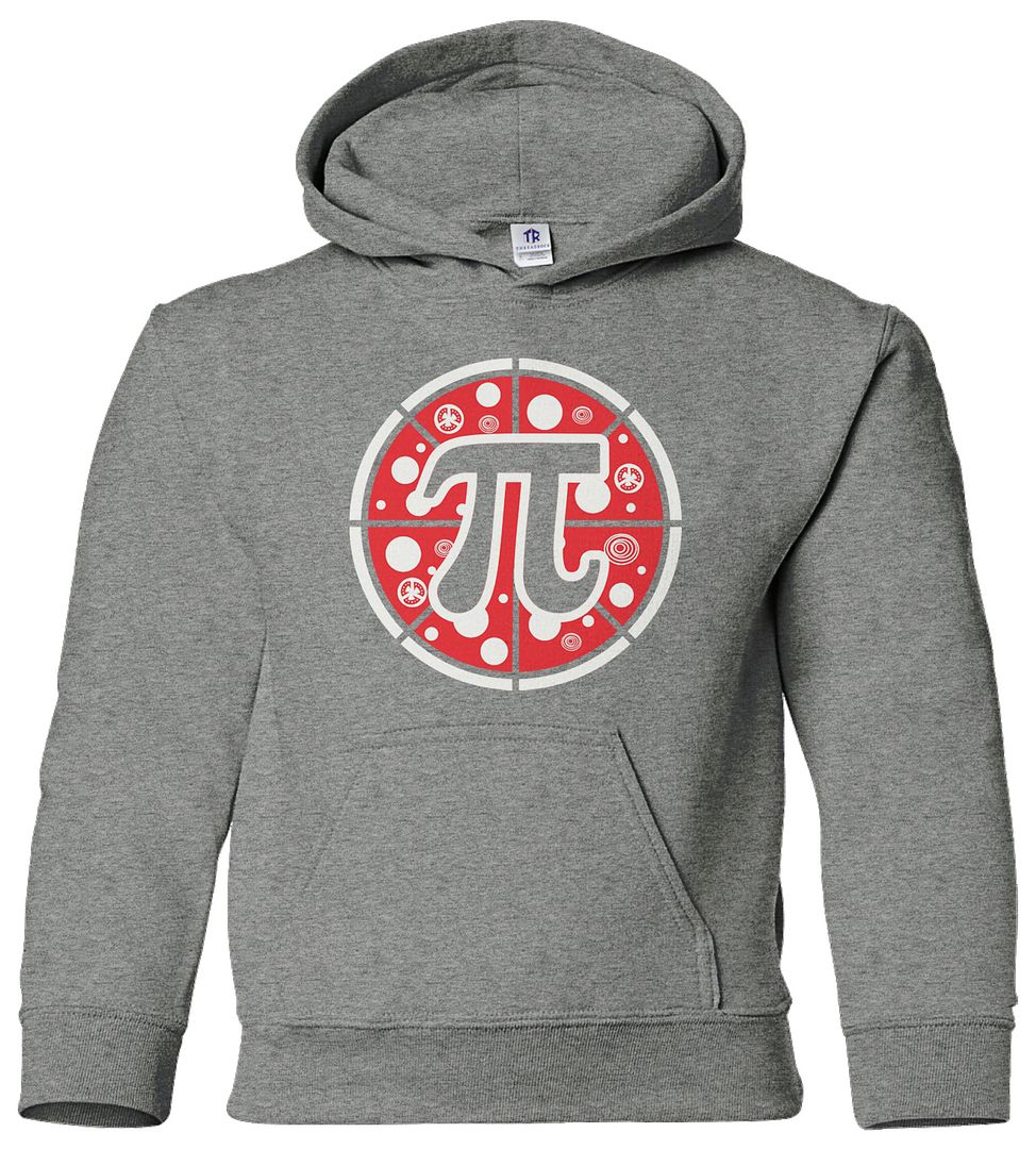 Pizza Pi Youth Hoodie Sweatshirt Cute Funny Math Symbol Nerd Pie Gift - Picture 9 of 9