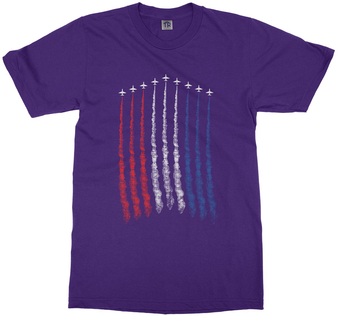 Red White Blue Air Force Flyover Youth T-Shirt US Military Family - Picture 10 of 12