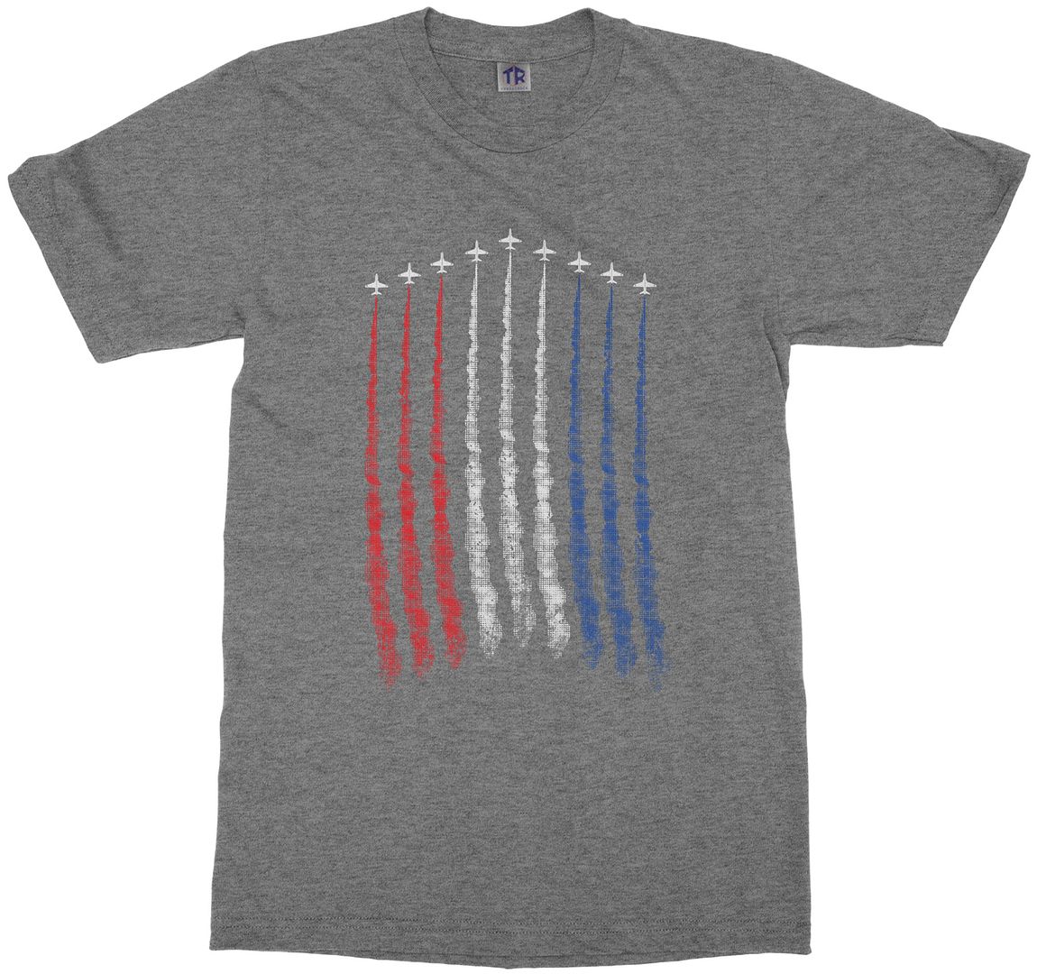 Red White Blue Air Force Flyover Youth T-Shirt US Military Family - Picture 11 of 12