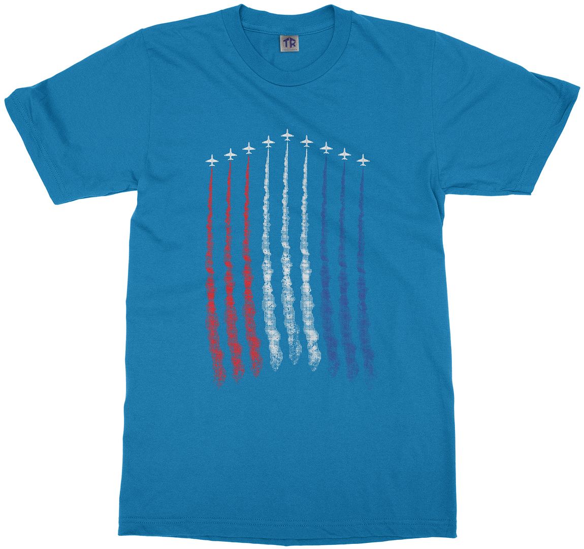 Red White Blue Air Force Flyover Youth T-Shirt US Military Family - Picture 12 of 12