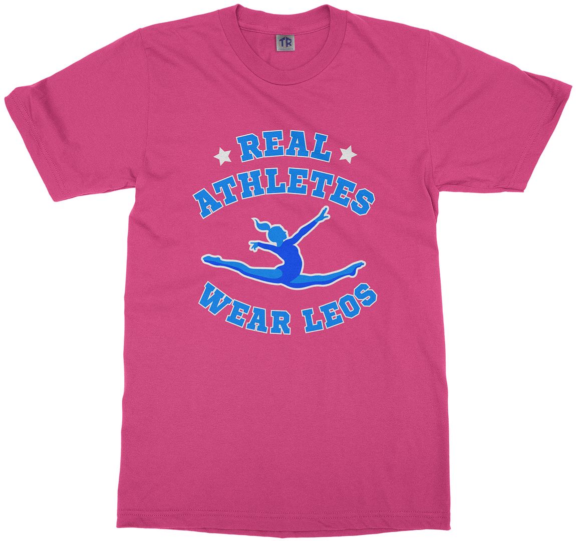 Real Athletes Wear Leos Youth T-Shirt Gymnast Sports Leotard - Picture 4 of 14