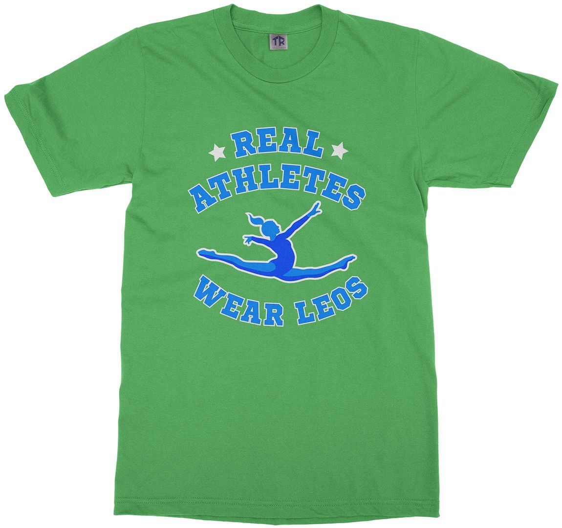 Real Athletes Wear Leos Youth T-Shirt Gymnast Sports Leotard - Picture 5 of 14