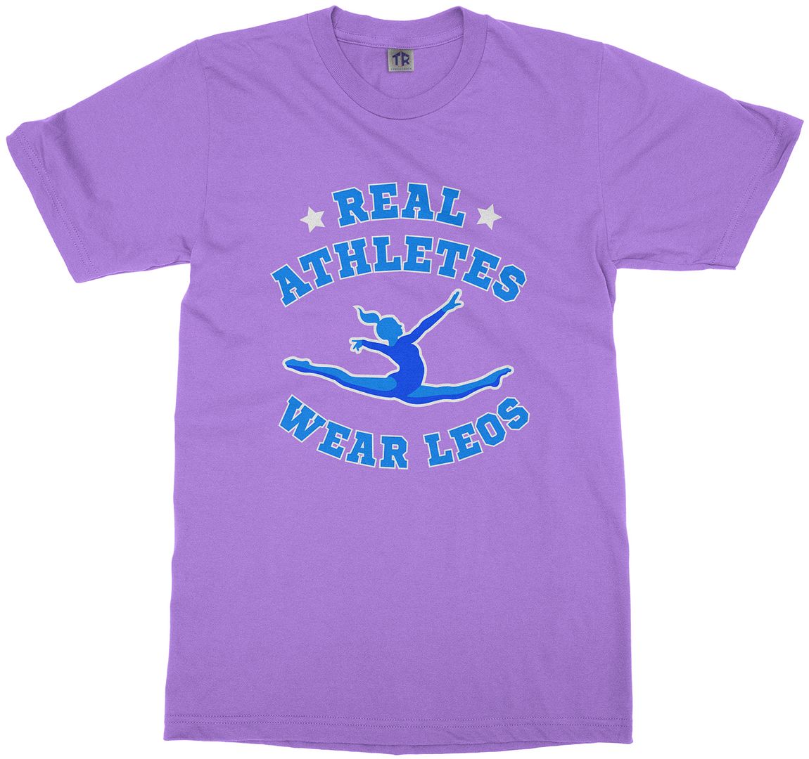 Real Athletes Wear Leos Youth T-Shirt Gymnast Sports Leotard - Picture 6 of 14