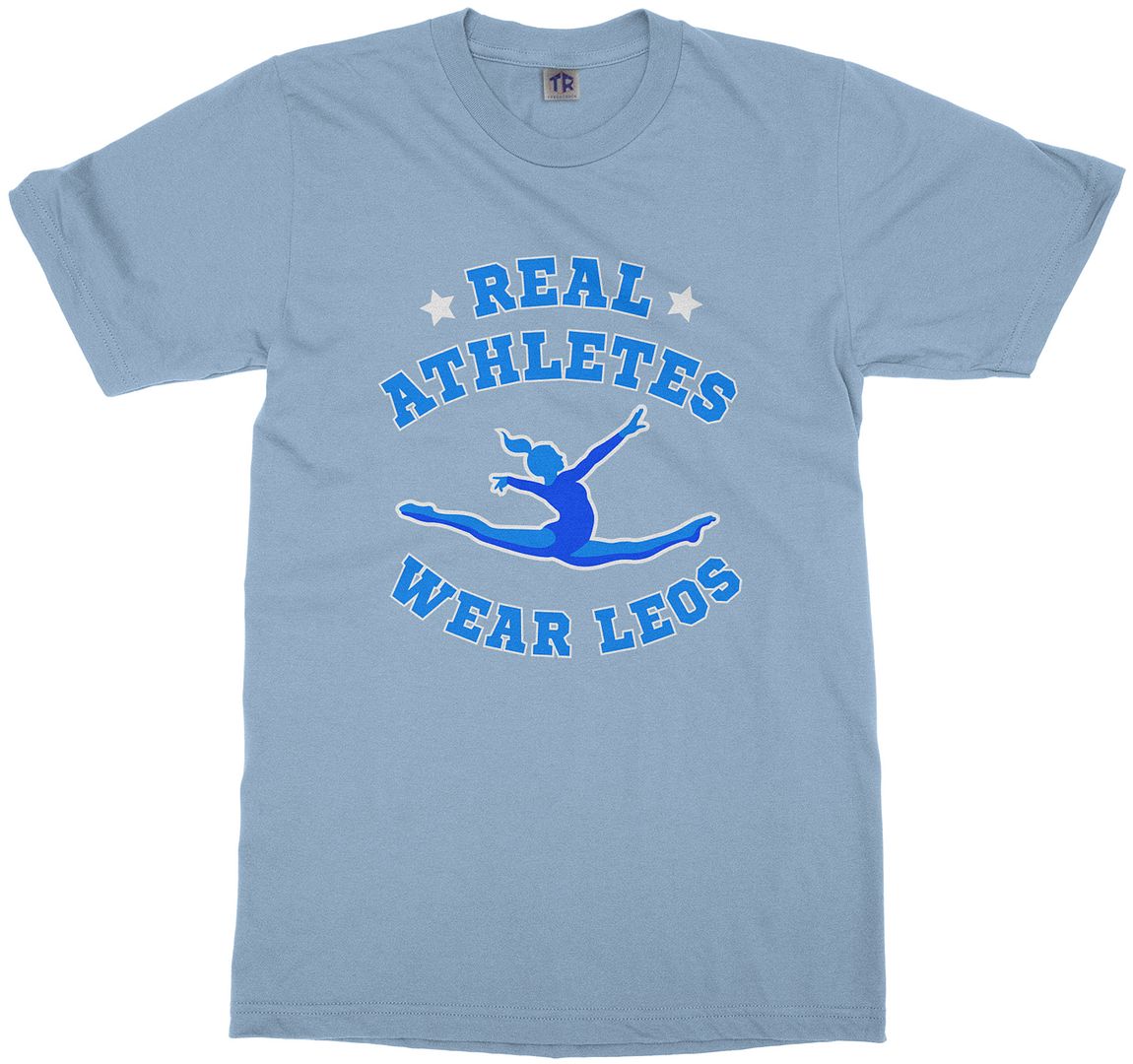 Real Athletes Wear Leos Youth T-Shirt Gymnast Sports Leotard - Picture 7 of 14