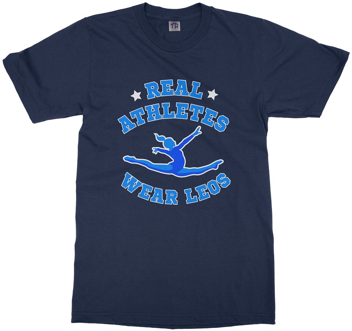 Real Athletes Wear Leos Youth T-Shirt Gymnast Sports Leotard - Picture 8 of 14