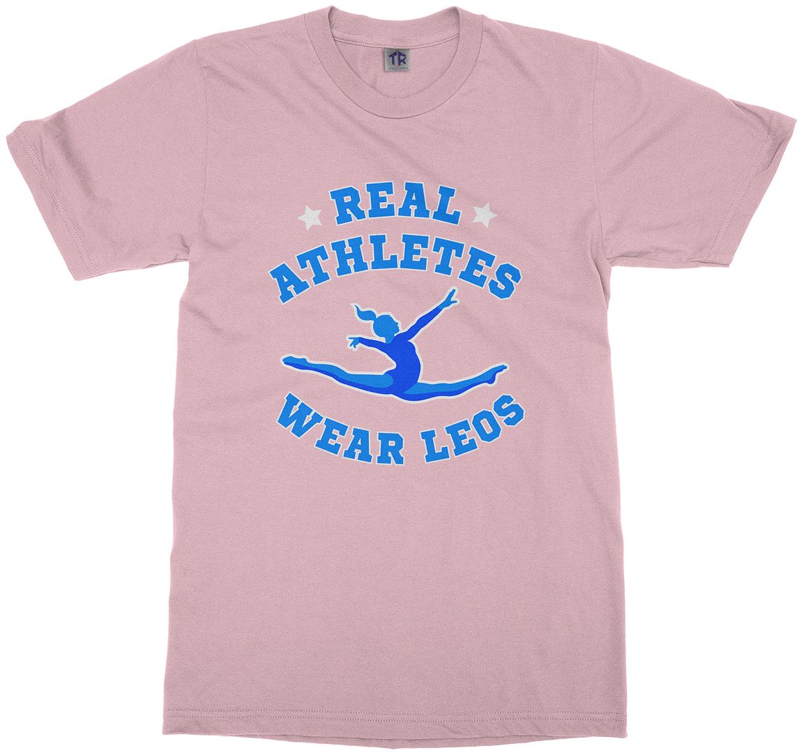 Real Athletes Wear Leos Youth T-Shirt Gymnast Sports Leotard - Picture 9 of 14