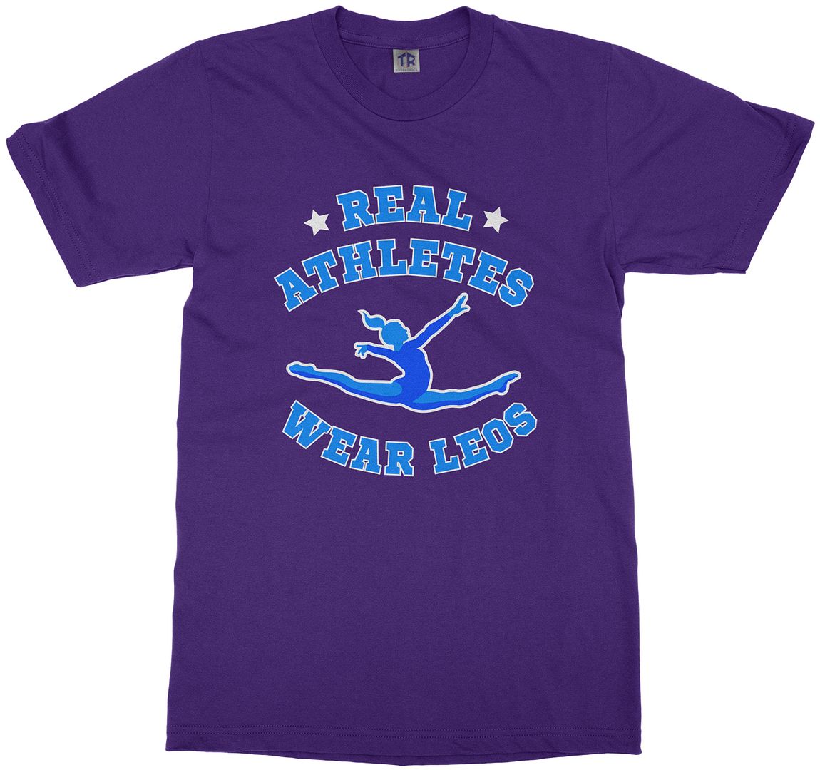 Real Athletes Wear Leos Youth T-Shirt Gymnast Sports Leotard - Picture 10 of 14