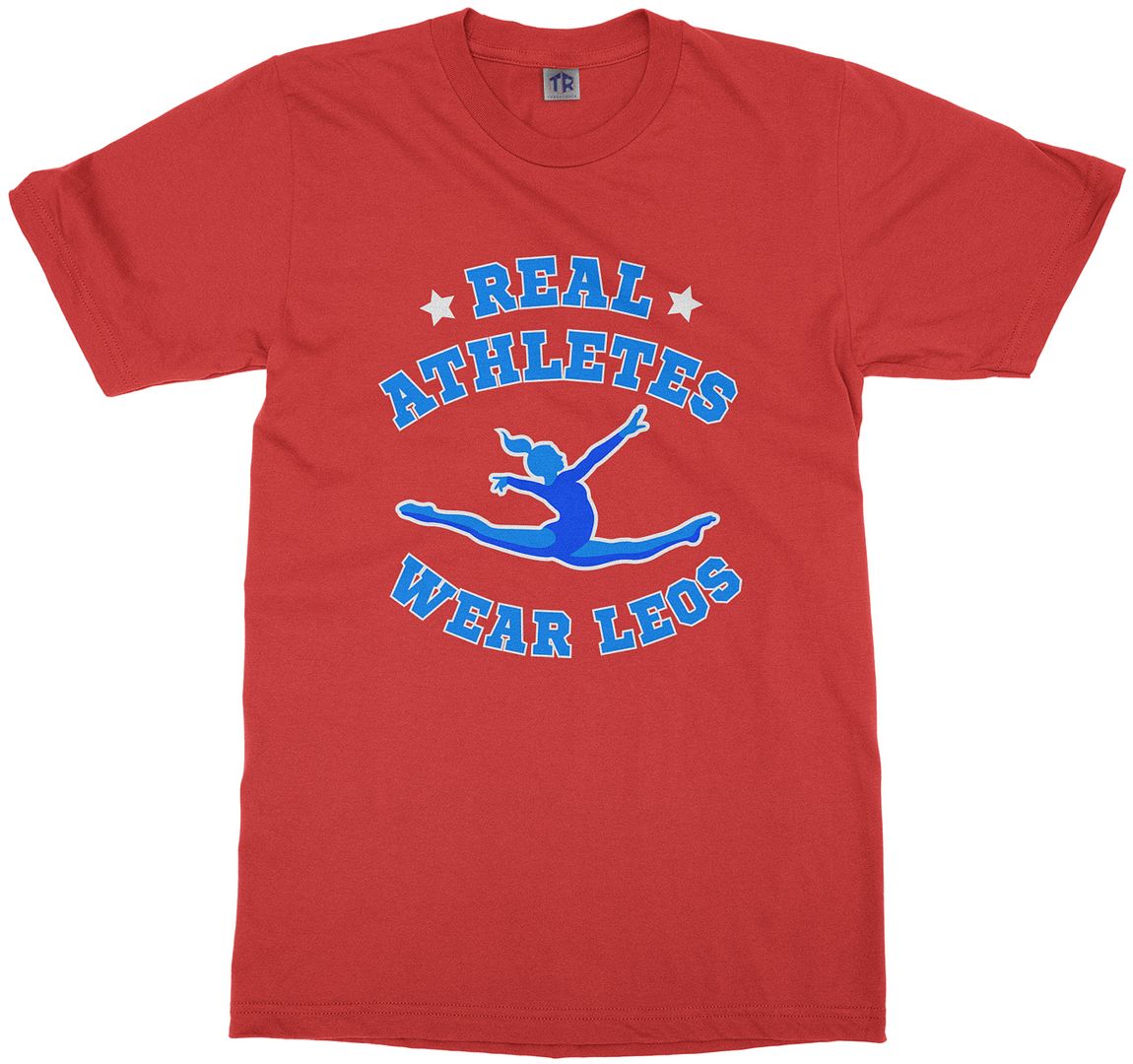 Real Athletes Wear Leos Youth T-Shirt Gymnast Sports Leotard - Picture 11 of 14
