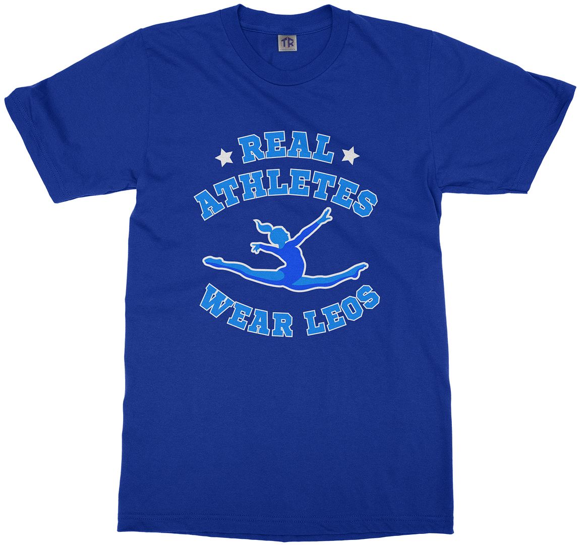 Real Athletes Wear Leos Youth T-Shirt Gymnast Sports Leotard - Picture 12 of 14