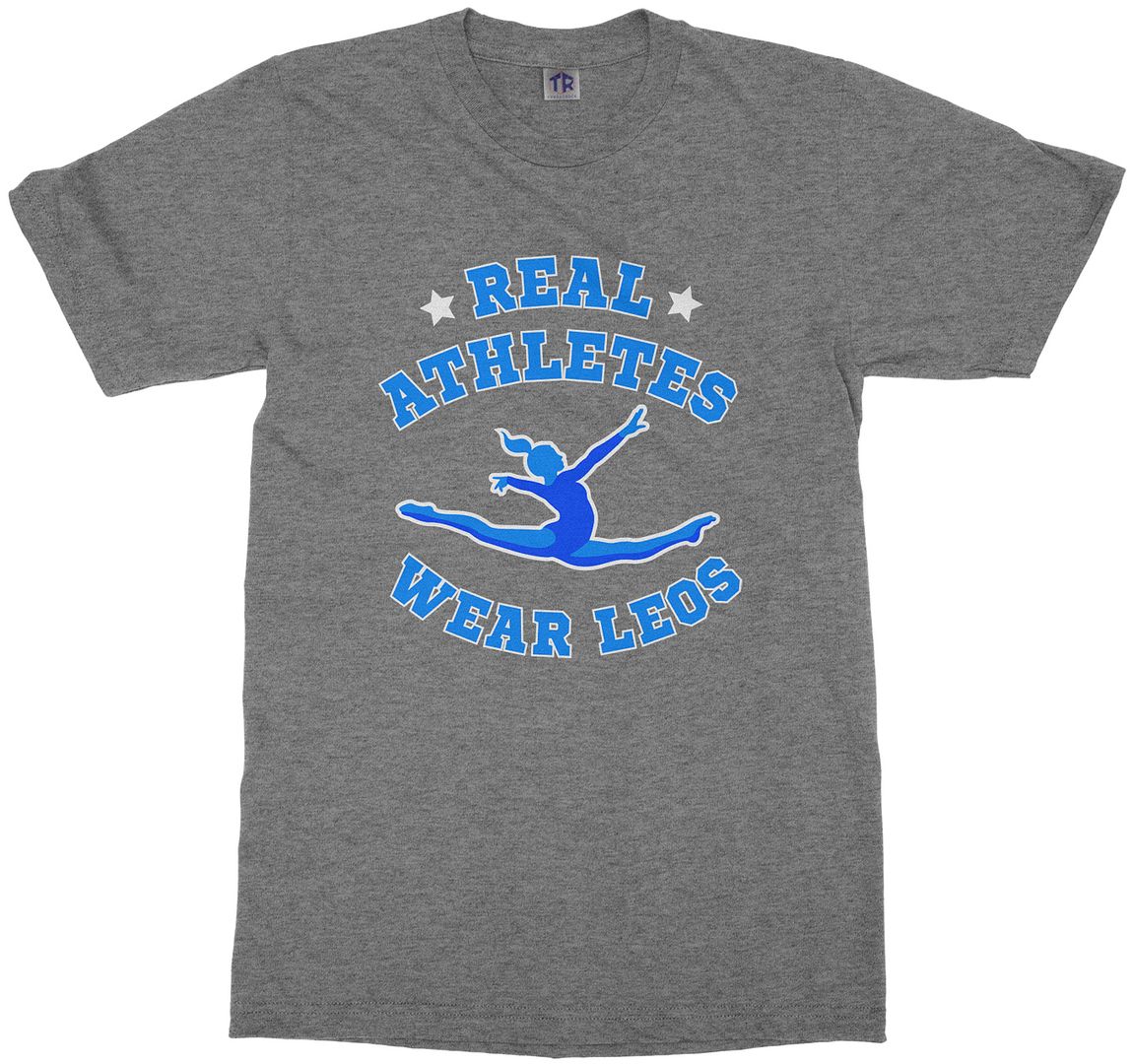 Real Athletes Wear Leos Youth T-Shirt Gymnast Sports Leotard - Picture 13 of 14