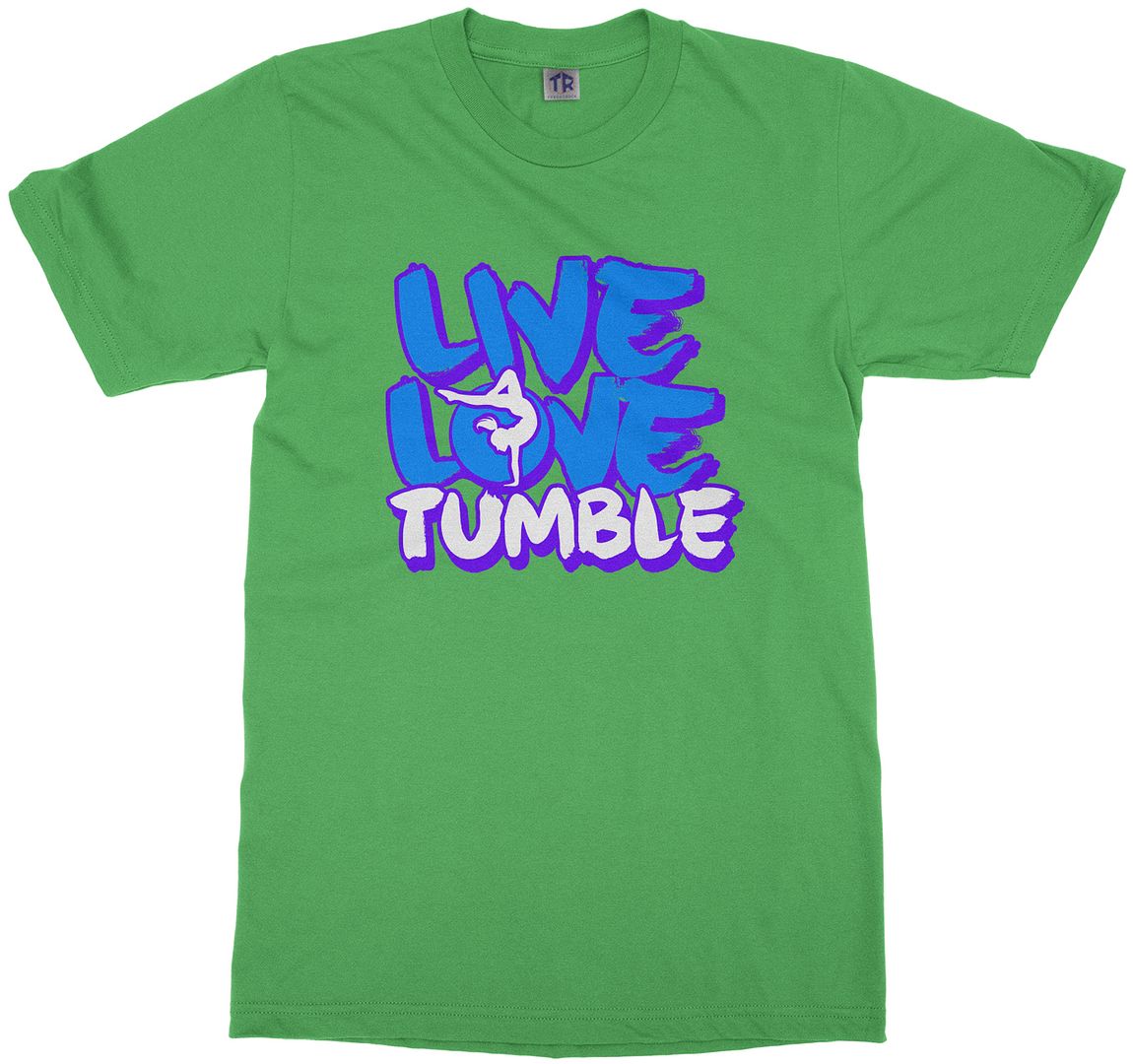 Live Love Tumble Youth T-Shirt Gymnast Saying Slogan Quote - Picture 5 of 15