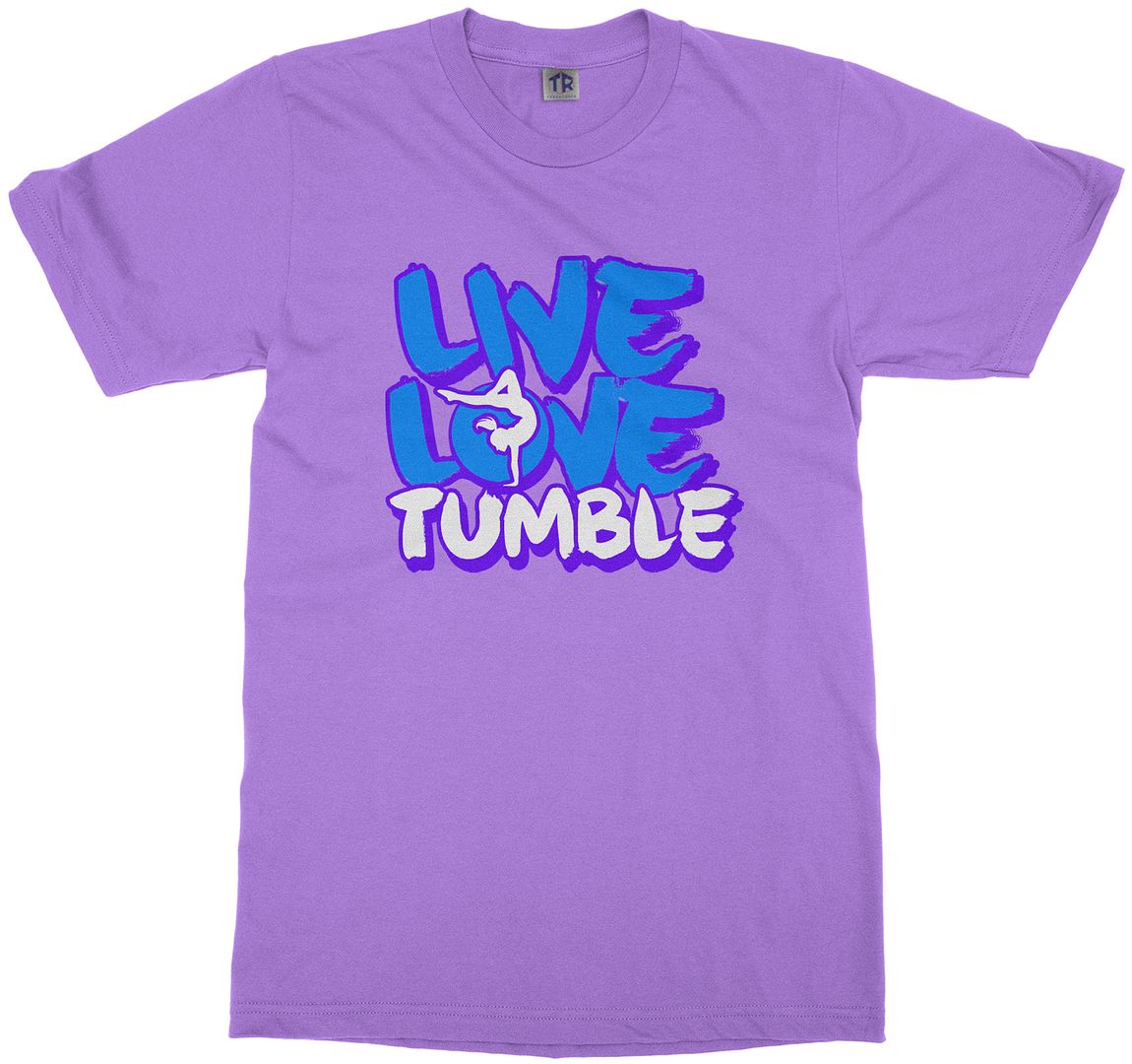 Live Love Tumble Youth T-Shirt Gymnast Saying Slogan Quote - Picture 6 of 15