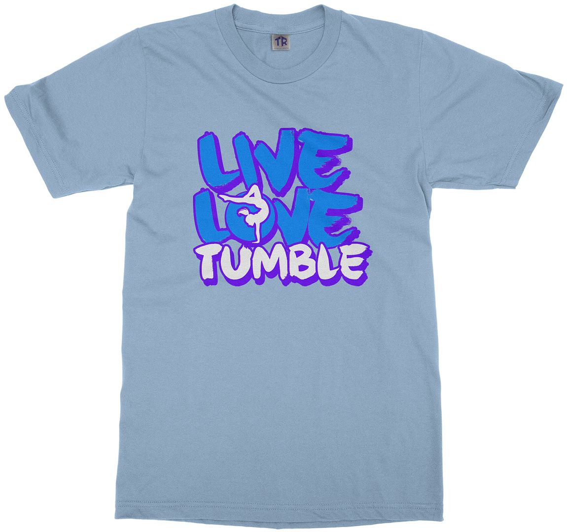 Live Love Tumble Youth T-Shirt Gymnast Saying Slogan Quote - Picture 7 of 15