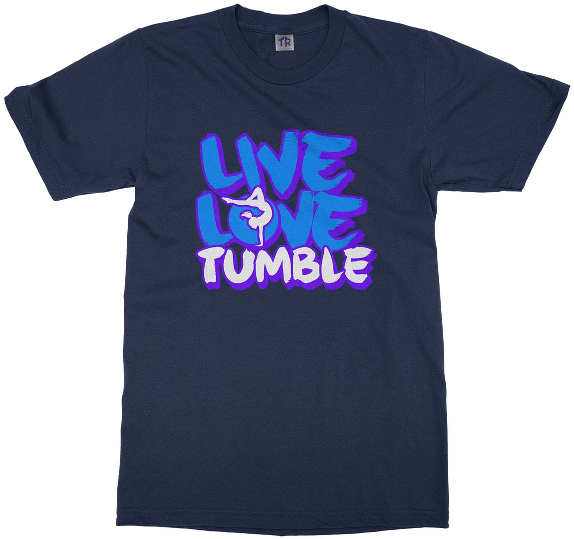 Live Love Tumble Youth T-Shirt Gymnast Saying Slogan Quote - Picture 8 of 15
