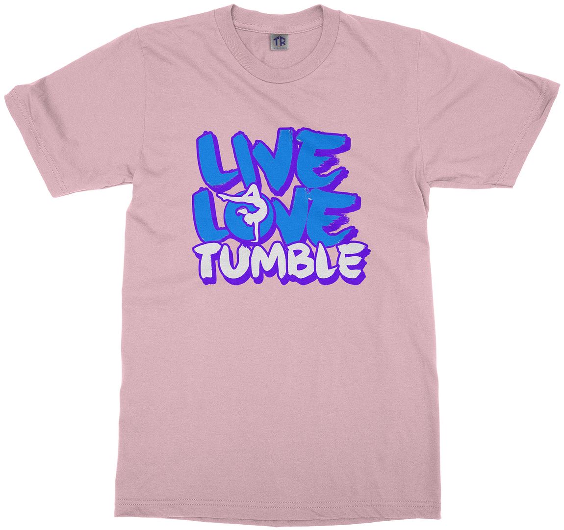 Live Love Tumble Youth T-Shirt Gymnast Saying Slogan Quote - Picture 9 of 15