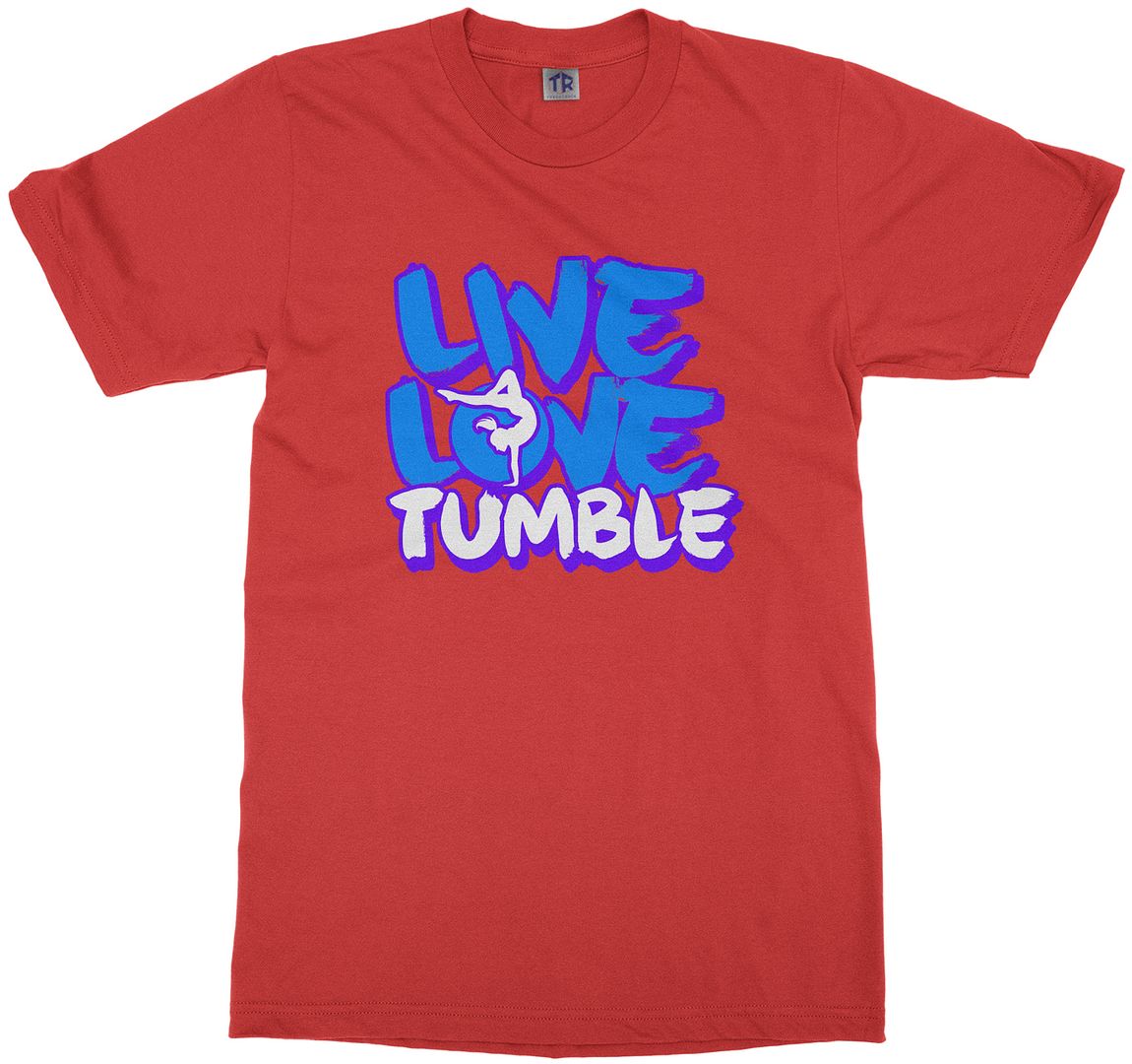 Live Love Tumble Youth T-Shirt Gymnast Saying Slogan Quote - Picture 11 of 15