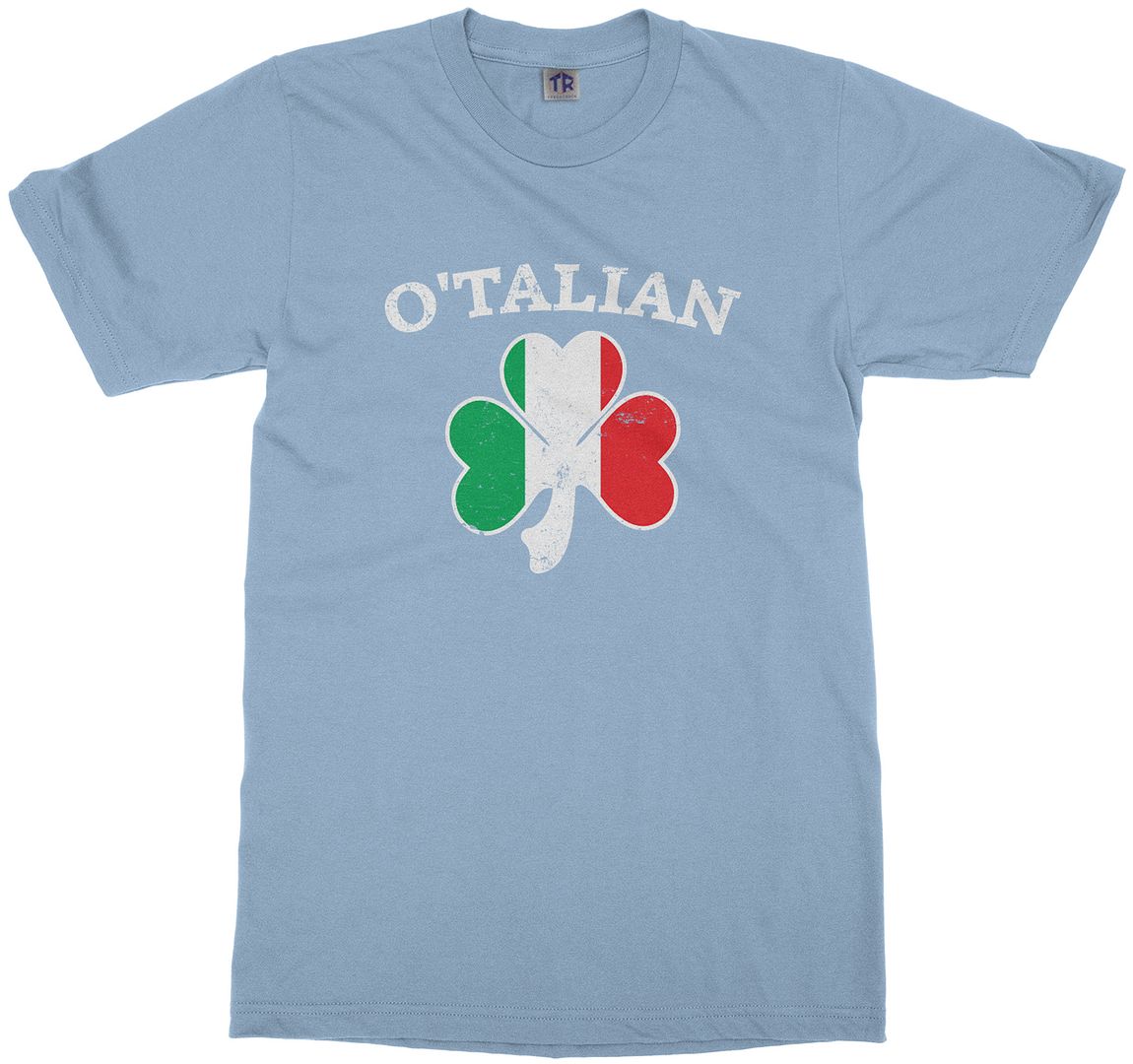 O'Talian Italian Irish Shamrock Youth T-Shirt Italy Flag - Picture 7 of 14