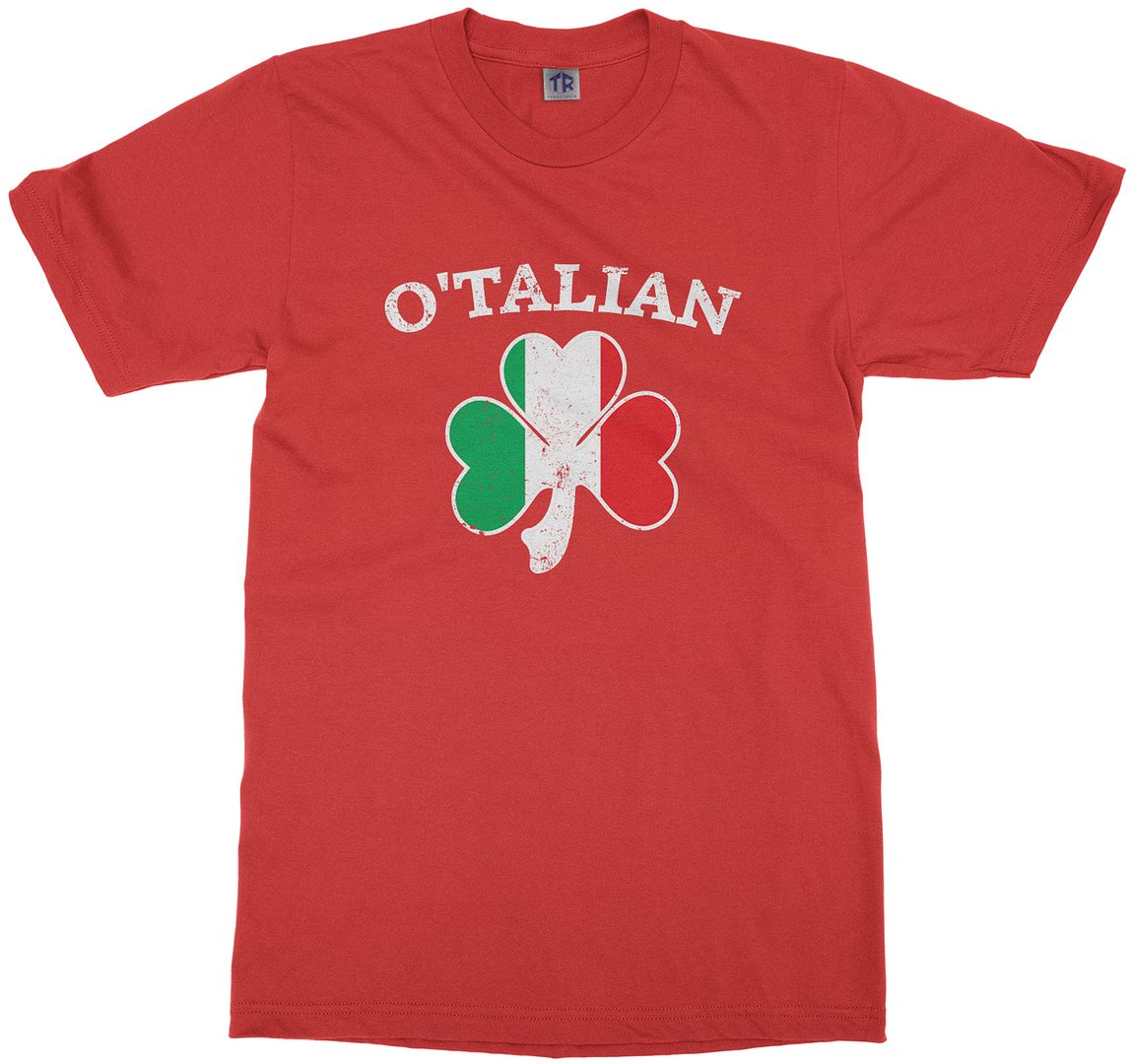 O'Talian Italian Irish Shamrock Youth T-Shirt Italy Flag - Picture 11 of 14
