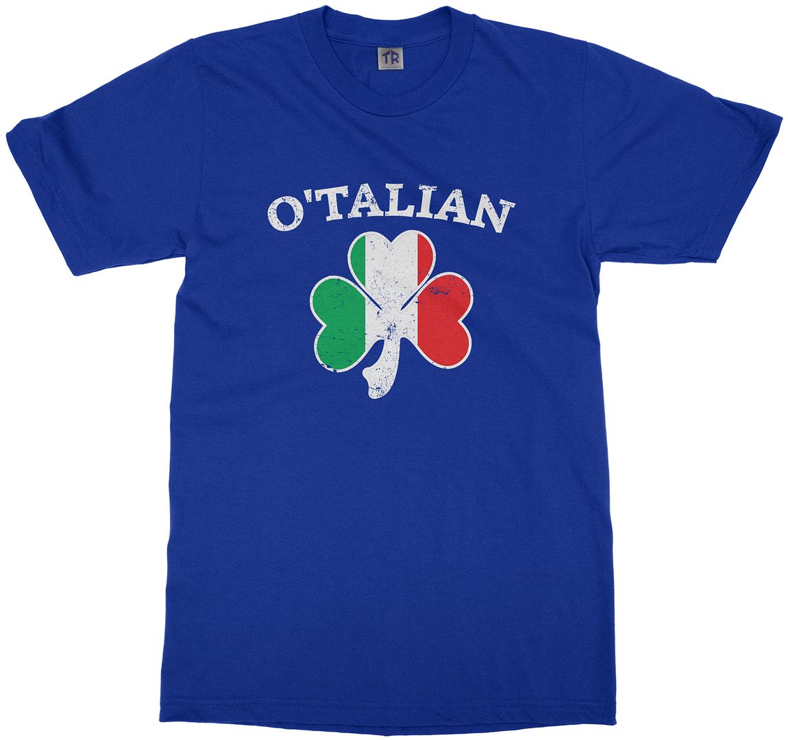 O'Talian Italian Irish Shamrock Youth T-Shirt Italy Flag - Picture 12 of 14