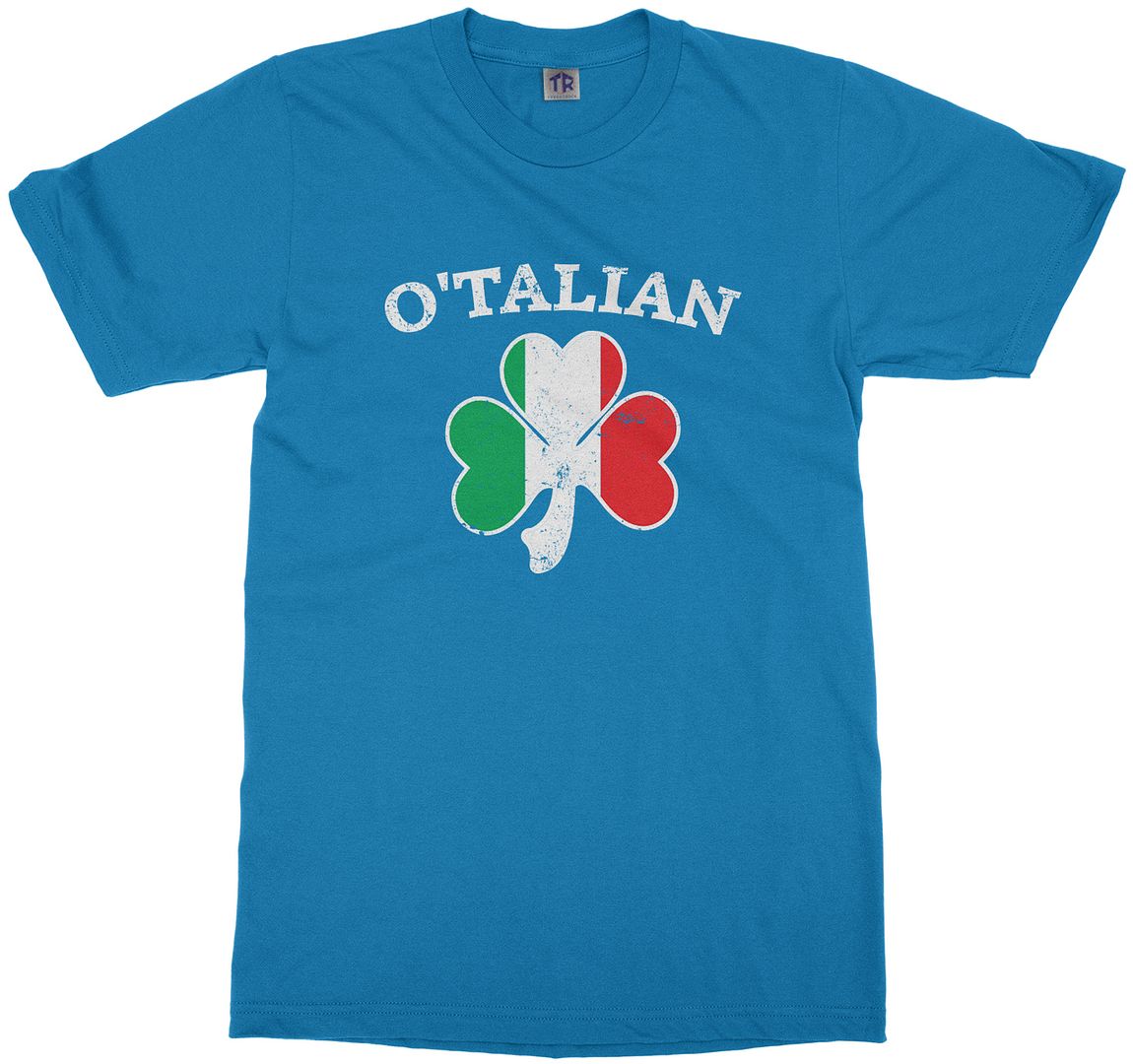 O'Talian Italian Irish Shamrock Youth T-Shirt Italy Flag - Picture 14 of 14