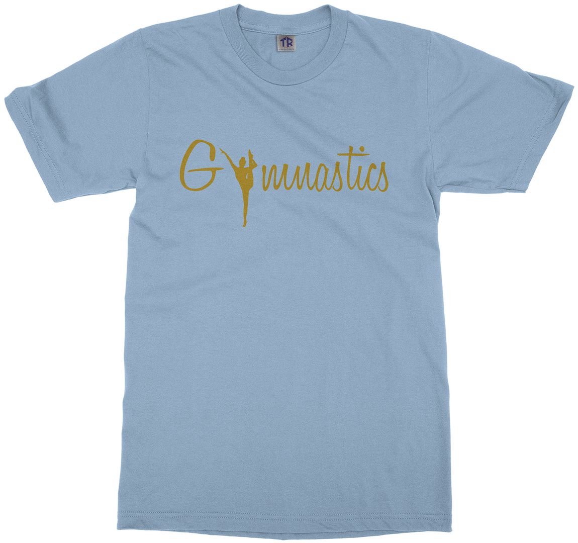 Gymnastics Gold Script Youth T-Shirt Gymnast Pride Gift - Picture 7 of 14