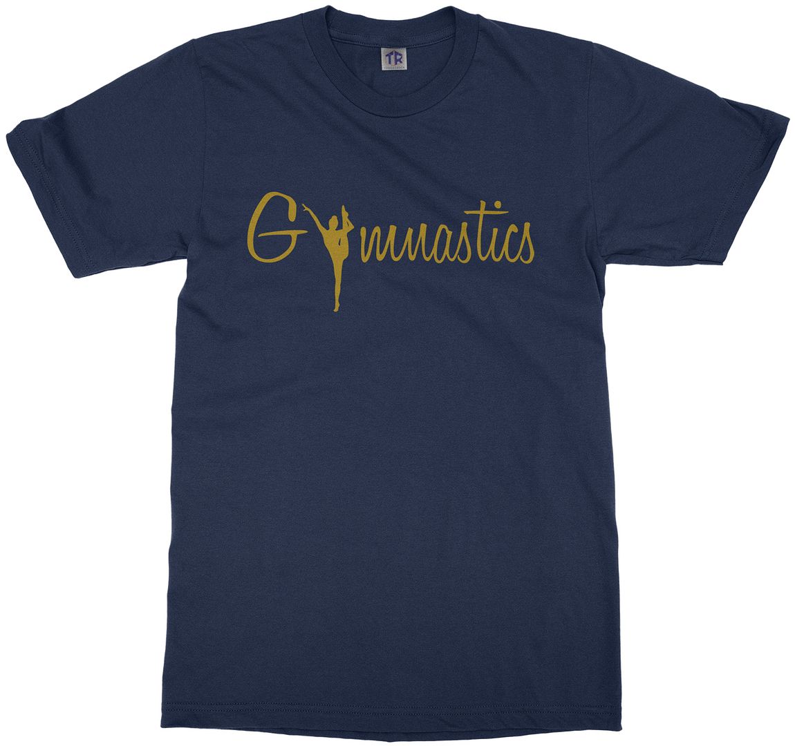 Gymnastics Gold Script Youth T-Shirt Gymnast Pride Gift - Picture 8 of 14