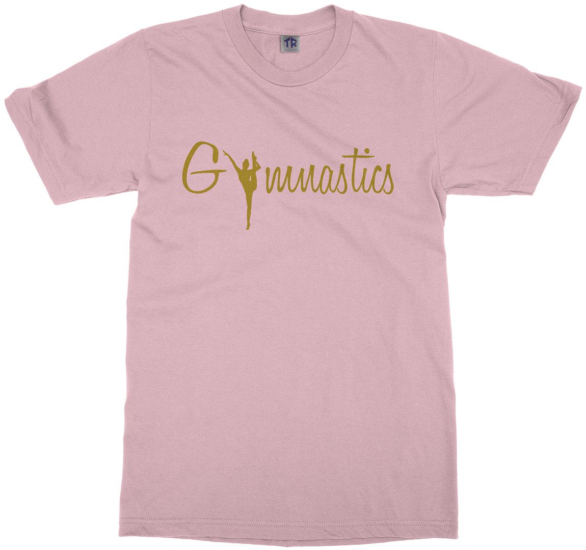 Gymnastics Gold Script Youth T-Shirt Gymnast Pride Gift - Picture 9 of 14