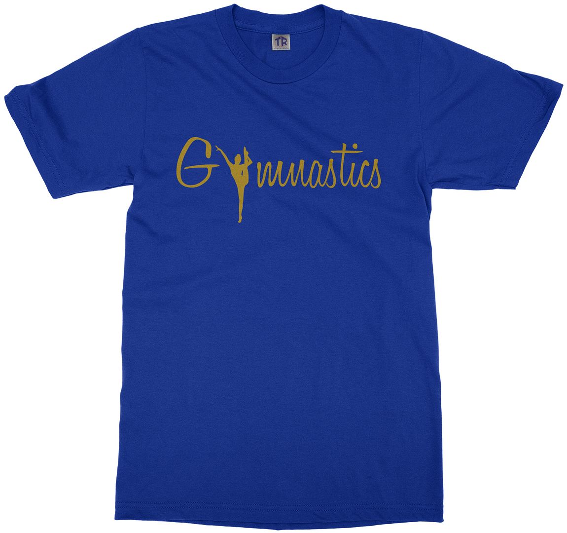 Gymnastics Gold Script Youth T-Shirt Gymnast Pride Gift - Picture 12 of 14